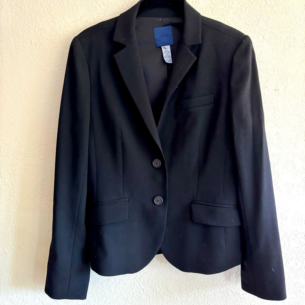 J. Crew black wool blazer - size 8